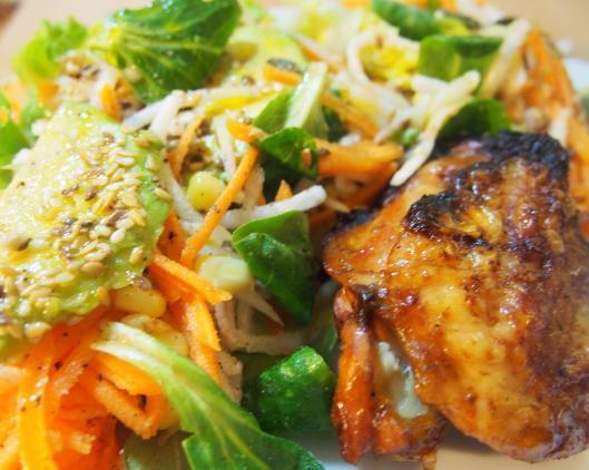 poulet-asiatique-salade-hiver