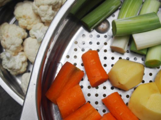 légumes-vapeur'sans gluten-végan-combinaisons alimentaires