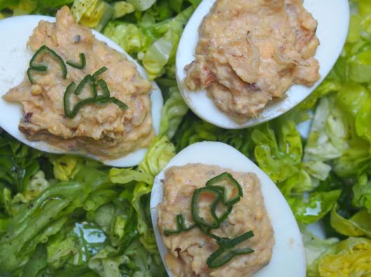œufs farcis-émietté de sardine-la Belle Iloise-sans gluten-blog Narbonne-blogueuse Narbonne