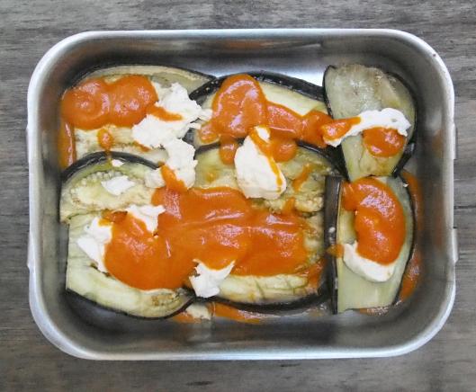 aubergine-burrata-coulis de tomate-accompagnement-sans gluten-blog Narbonne-blogueuse Narbonne-Carole Caillaba Suchet