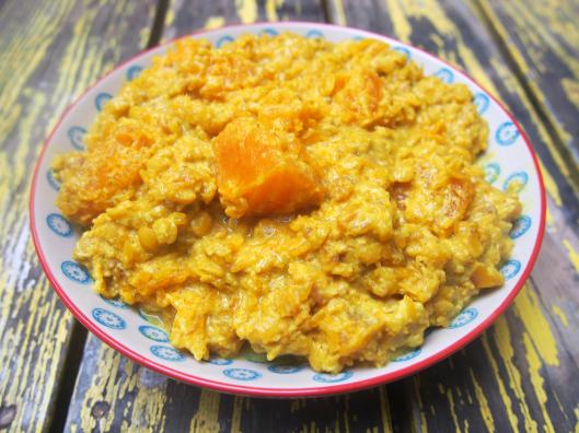 : curry de potiron- toor dhal-pois d’angole décortiqué-sans gluten-végan-blog Narbonne-blogueuse Narbonne